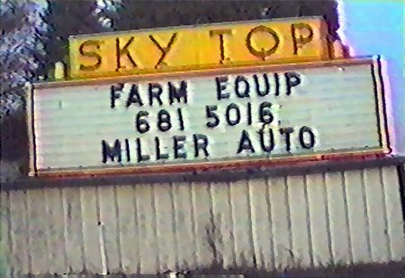 Sky Top Drive-In Theatre - MARQUEE FROM DARRYL BURGESS